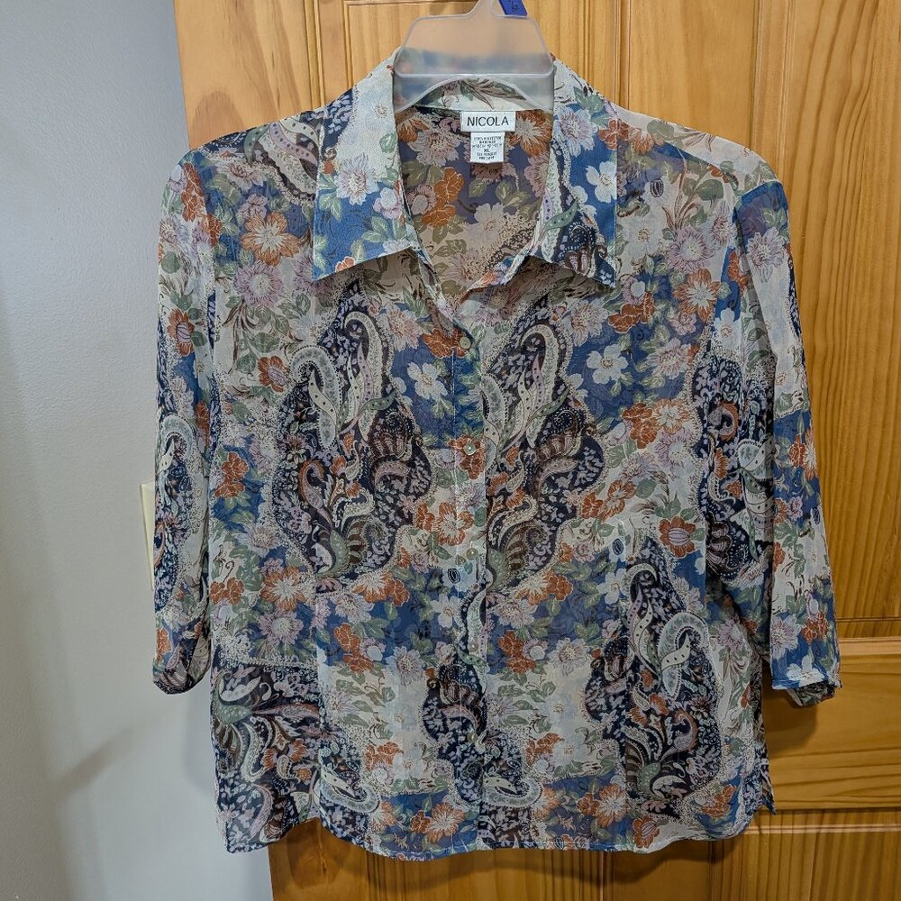 Nicola Sheer Fabric Blouse